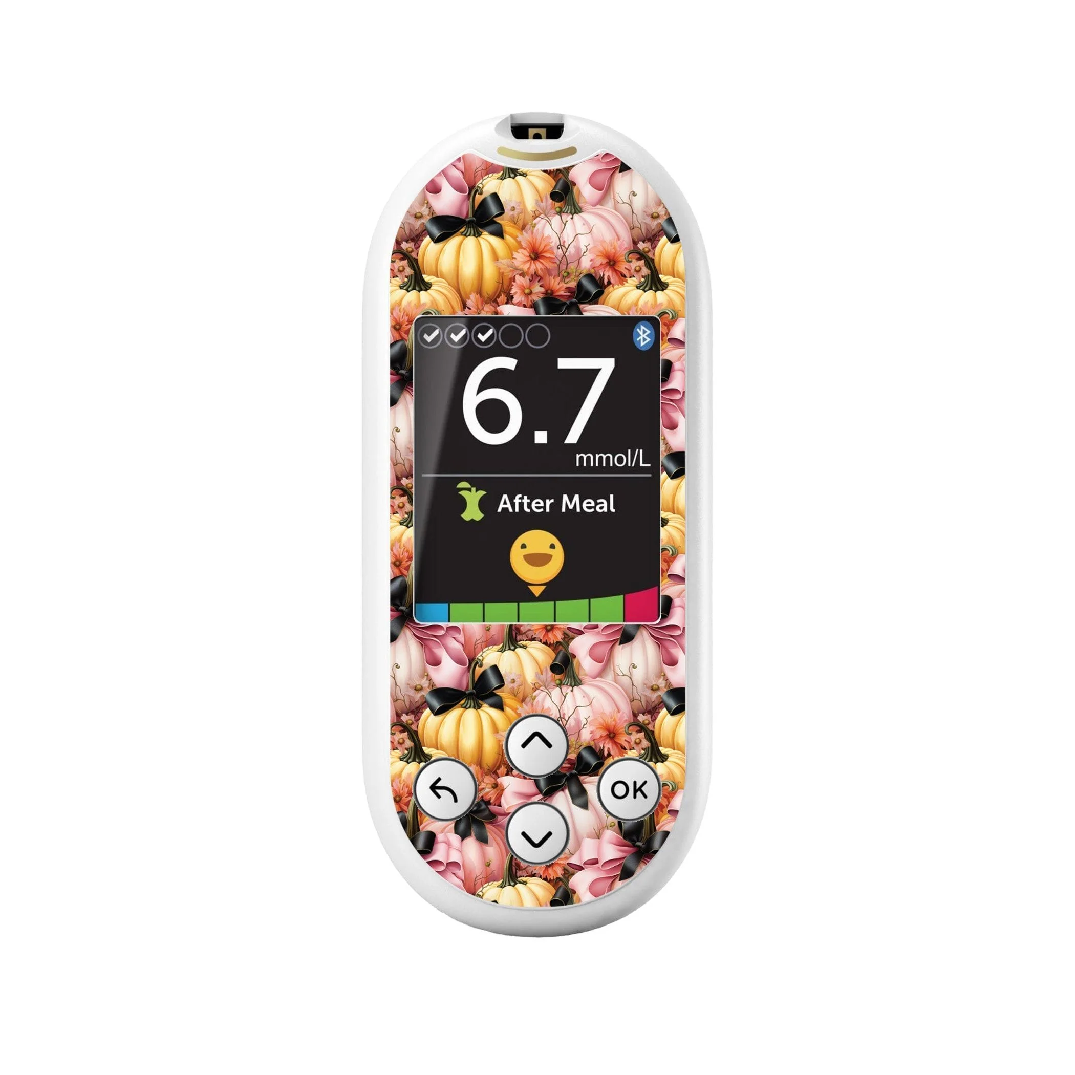 Patterned Pumpkins for OneTouch Verio Reflect Glucometer