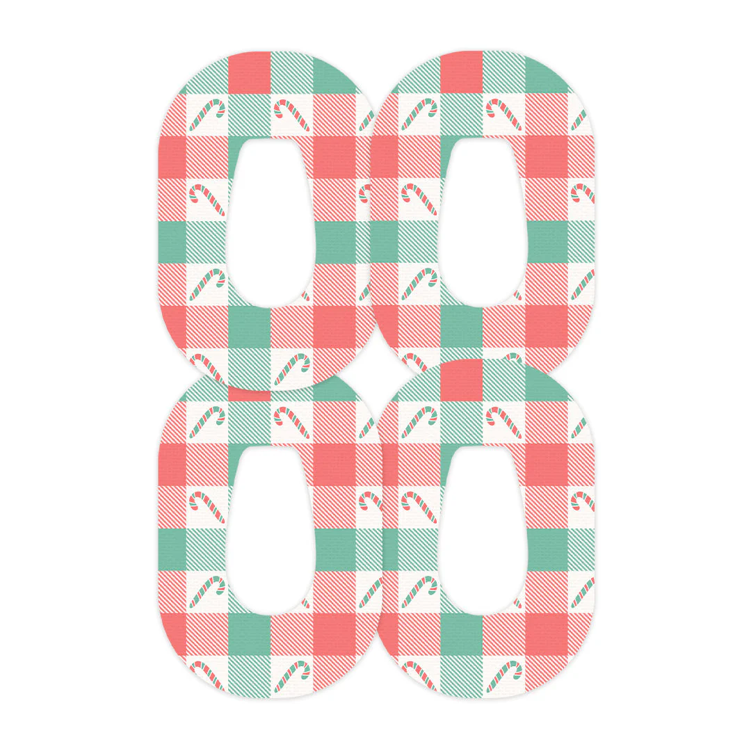 Peppermint Plaid Dexcom G6 Patch Tape - Pump Peelz - Image 2