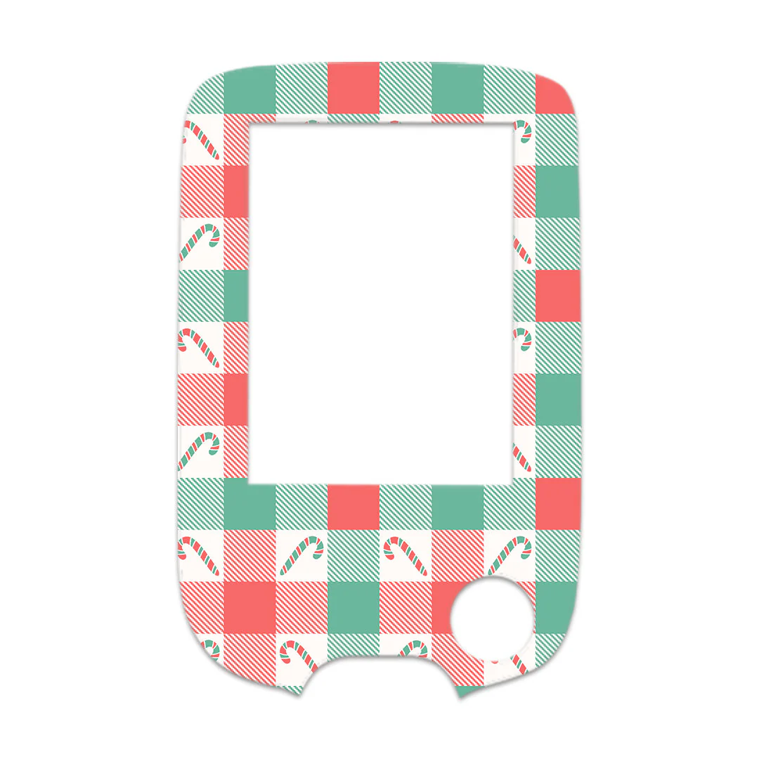 Peppermint Plaid Freestyle Libre 2 Sticker - Pump Peelz - Image 2