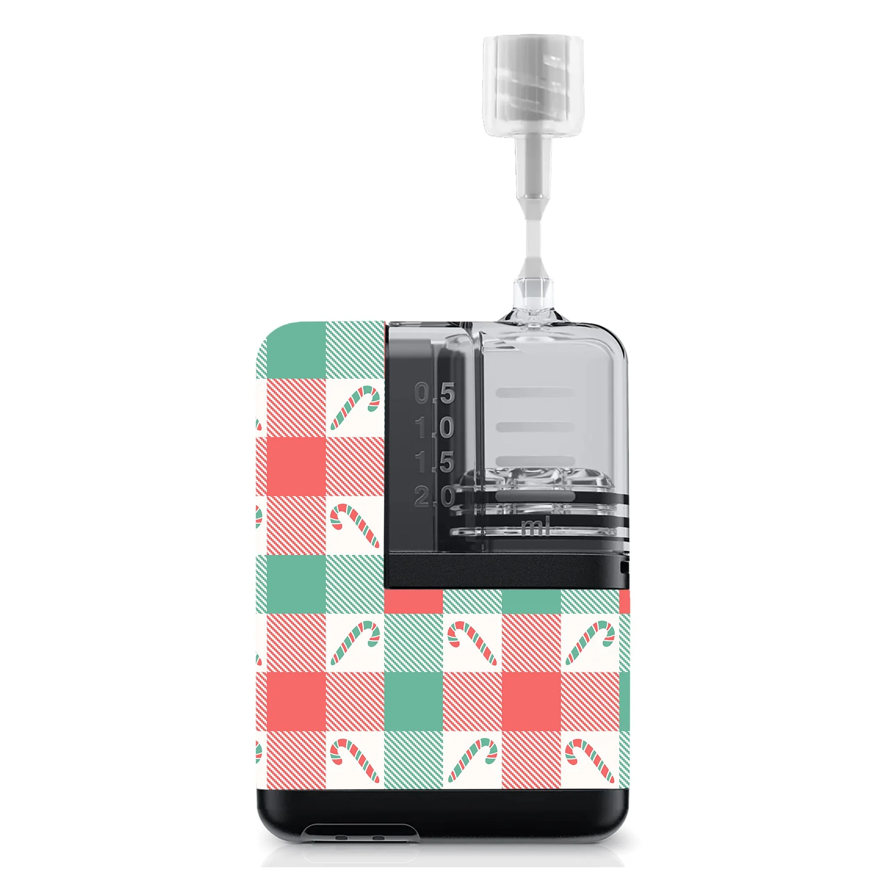 Peppermint Plaid Tandem Mobi Sticker - Pump Peelz