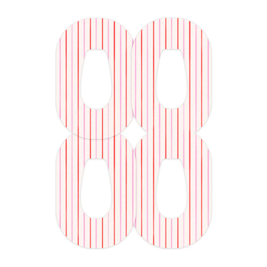 Peppermint Stripes Dexcom G6 Patch Tape - Pump Peelz - Image 2