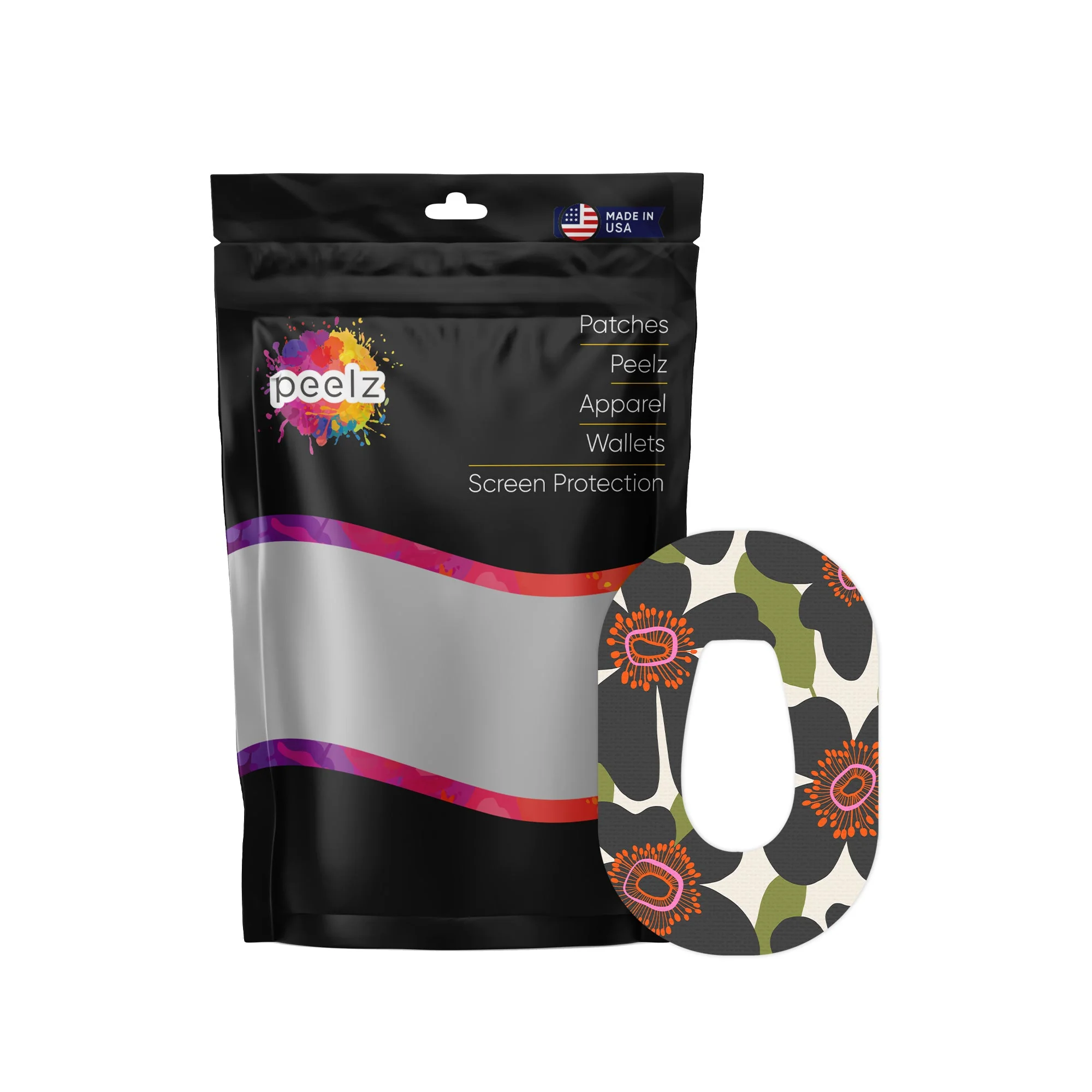 Petal Crush Dexcom G6 Patch Tape - Pump Peelz - Image 3