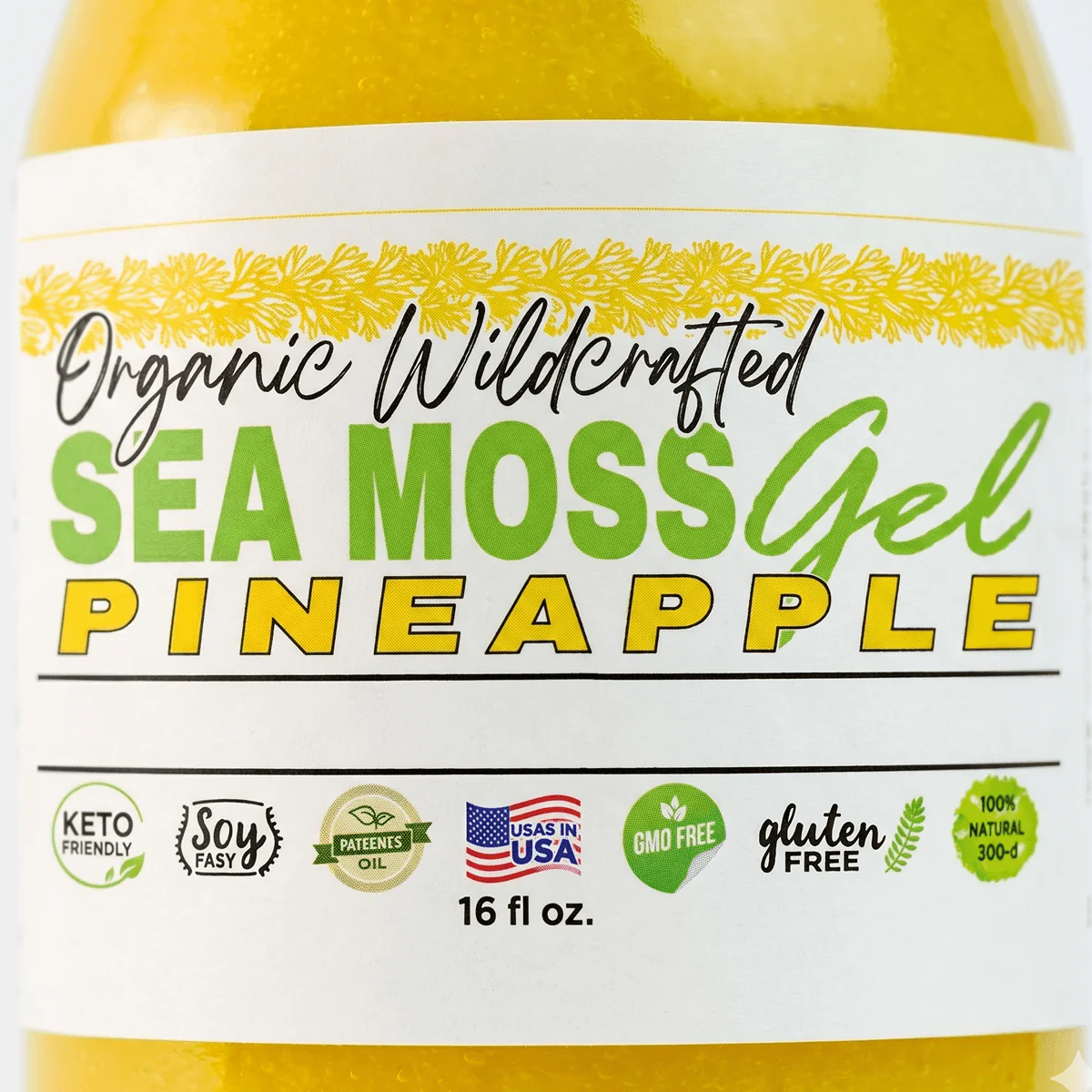 Sea Moss Gel - Pineapple Flavor 16oz - Image 5