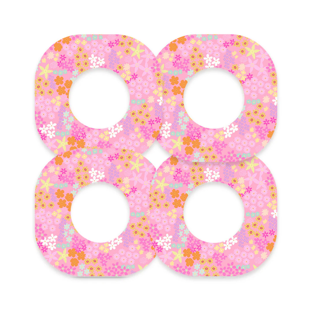 Pink Petals Dexcom G7 and Stelo Patch Tape - Pump Peelz - Image 3