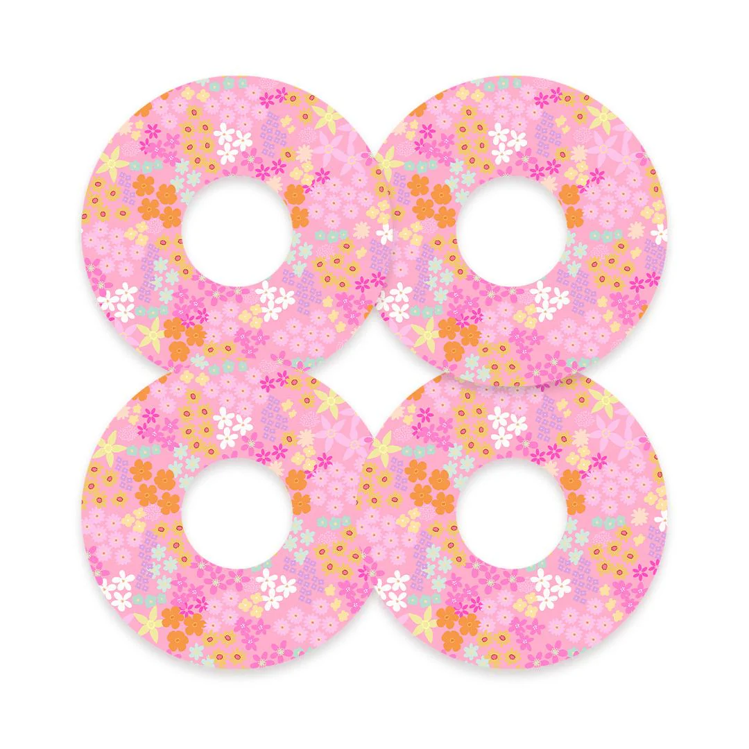 Pink Petals FreeStyle Libre 3 Plus & Lingo Patch Tape - Pump Peelz - Image 3
