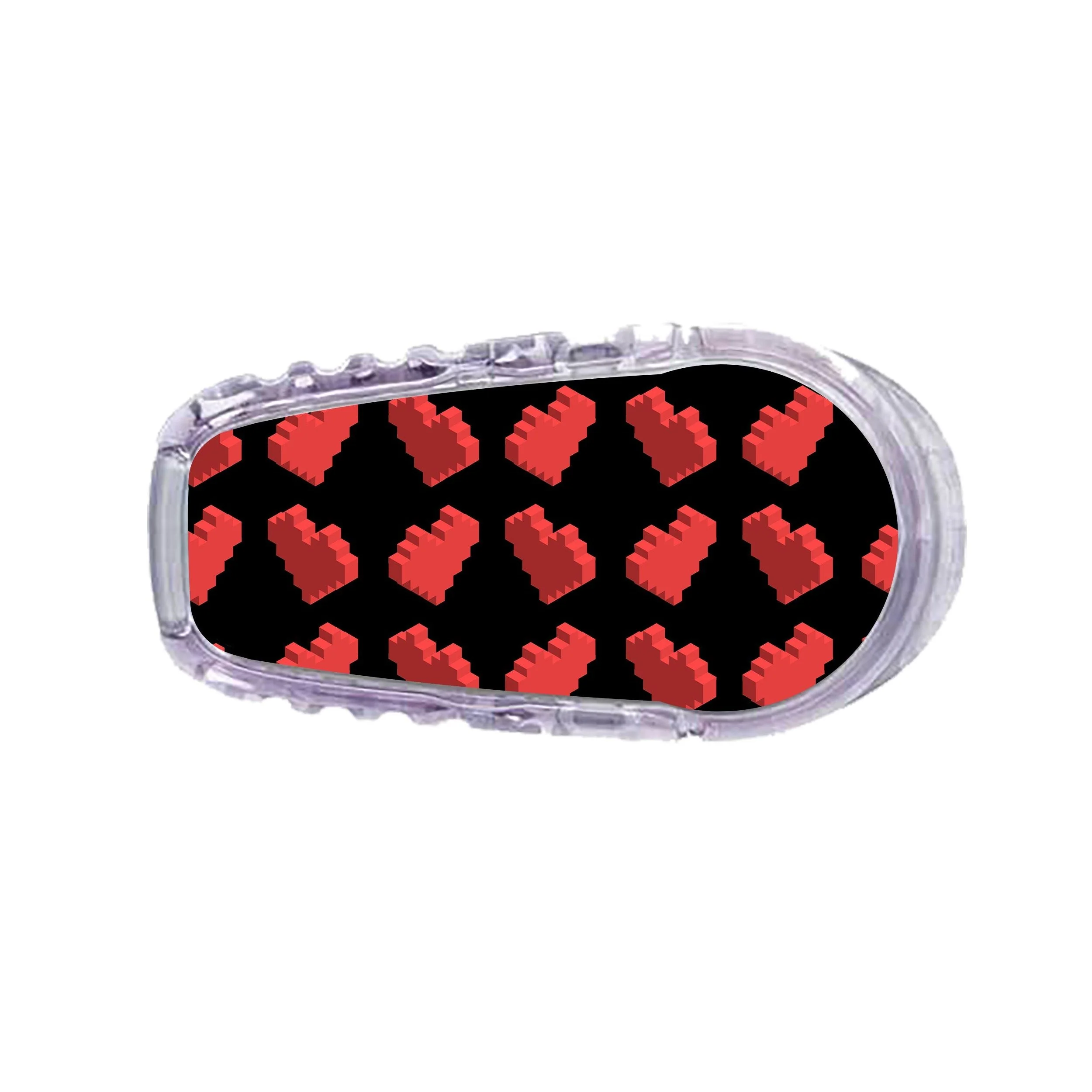 Pixel Hearts Dexcom G6 Transmitter Sticker