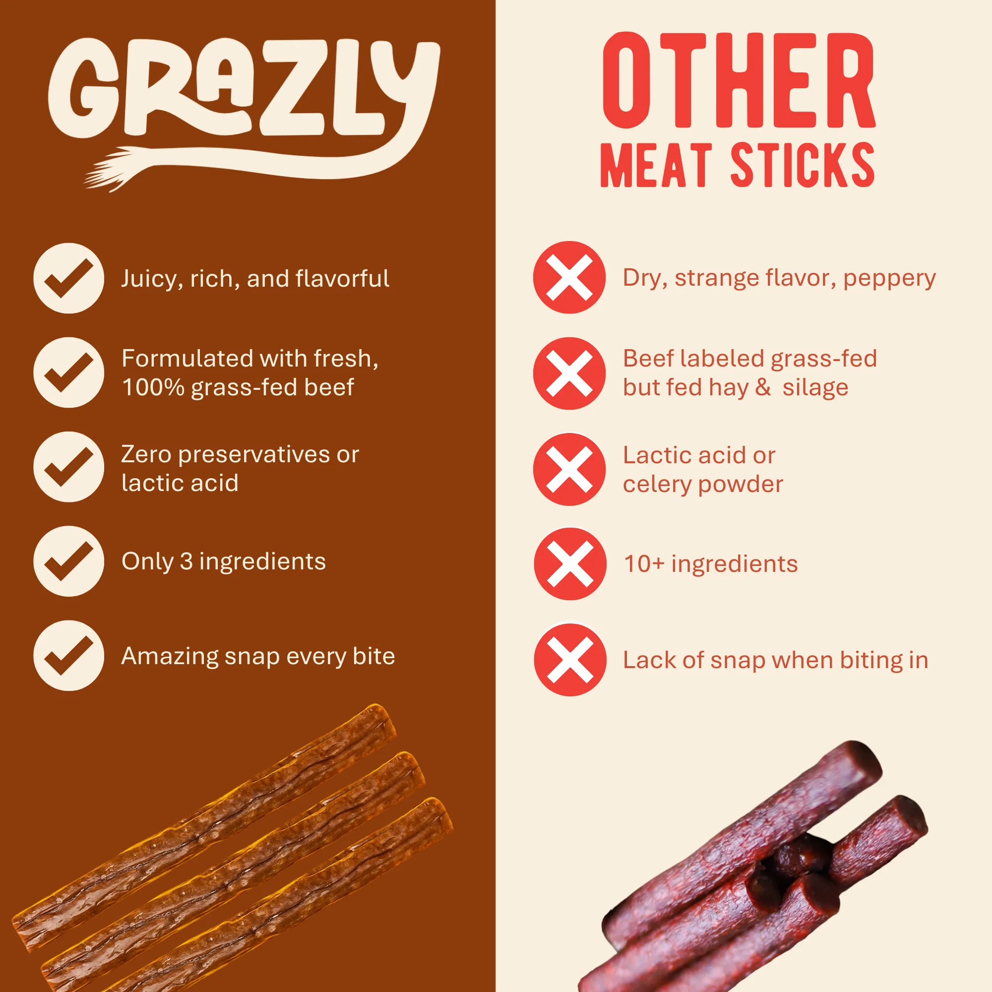 Plain Beef Meat Sticks - 100% Grass-Fed & Finished - Image 7