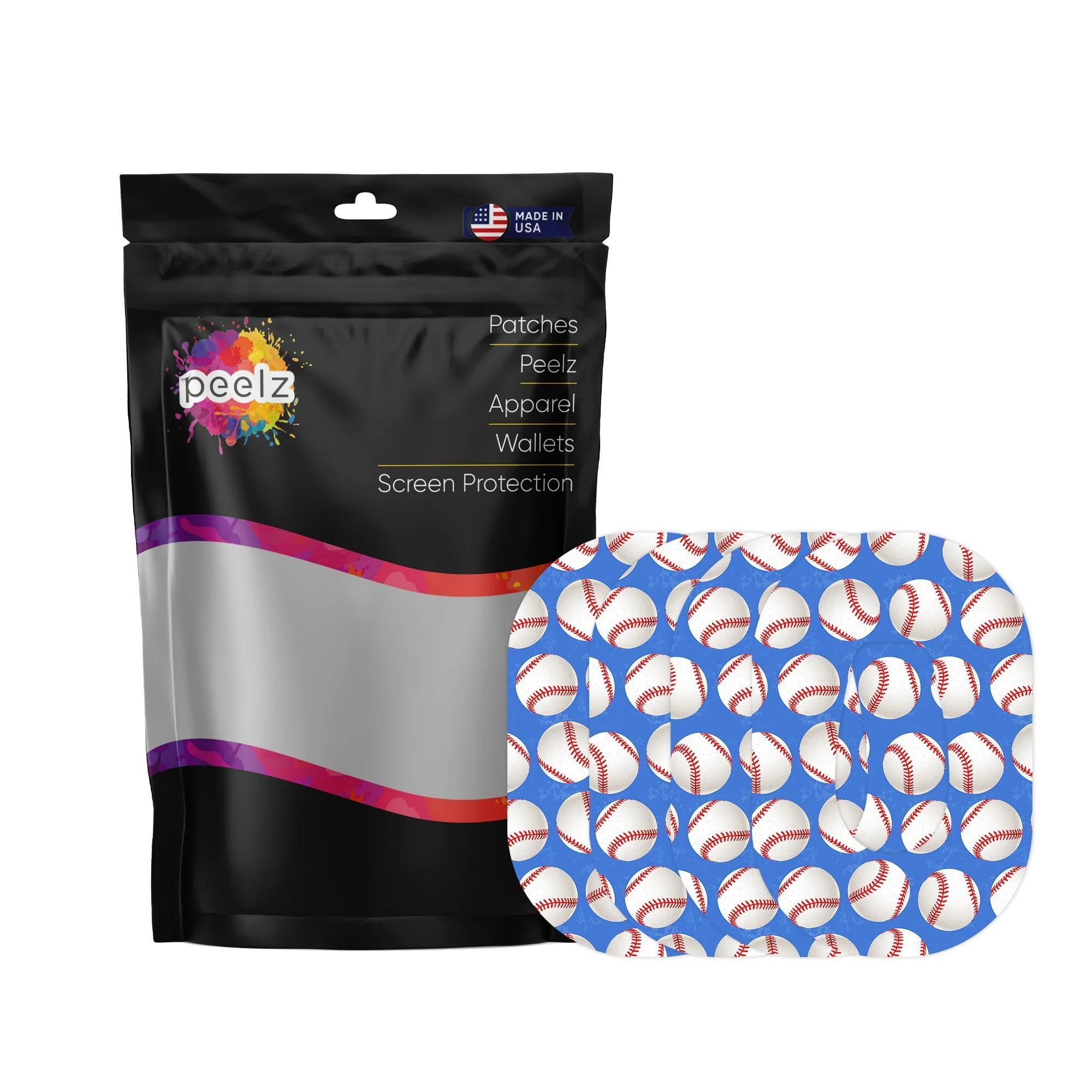Play Ball Patch  Tape Designed for the DEXCOM G6 - Image 2