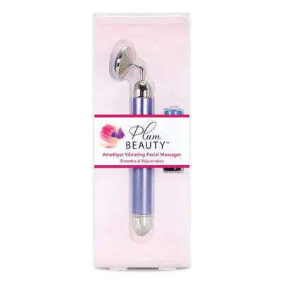 Plum Beauty Amethyst Vibrating Facial Massager - New - Image 2