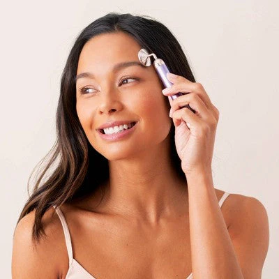 Plum Beauty Amethyst Vibrating Facial Massager - New - Image 4