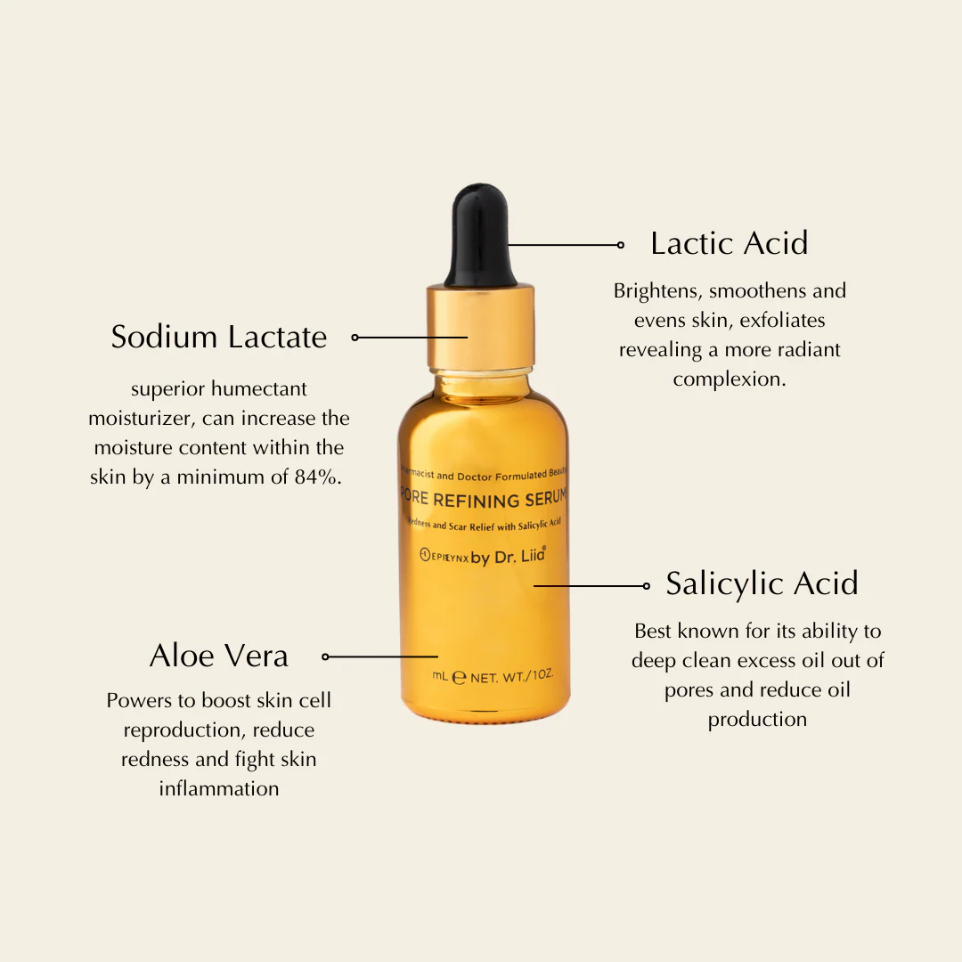 Pore Refining & Redness Relief Serum – Vegan, Gluten-Free, Hypoallergenic Brightening Formula - Image 5