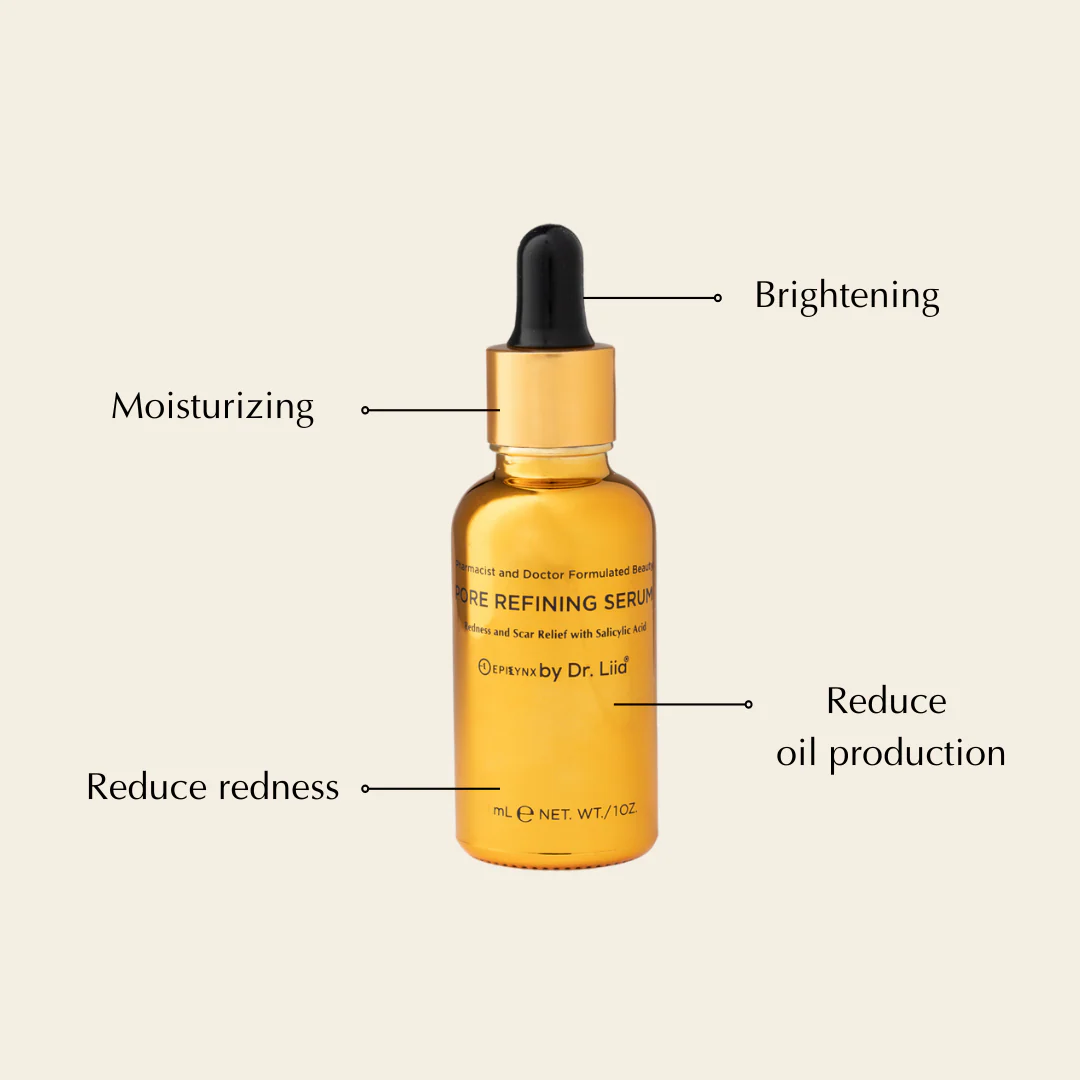 Pore Refining & Redness Relief Serum – Vegan, Gluten-Free, Hypoallergenic Brightening Formula - Image 7