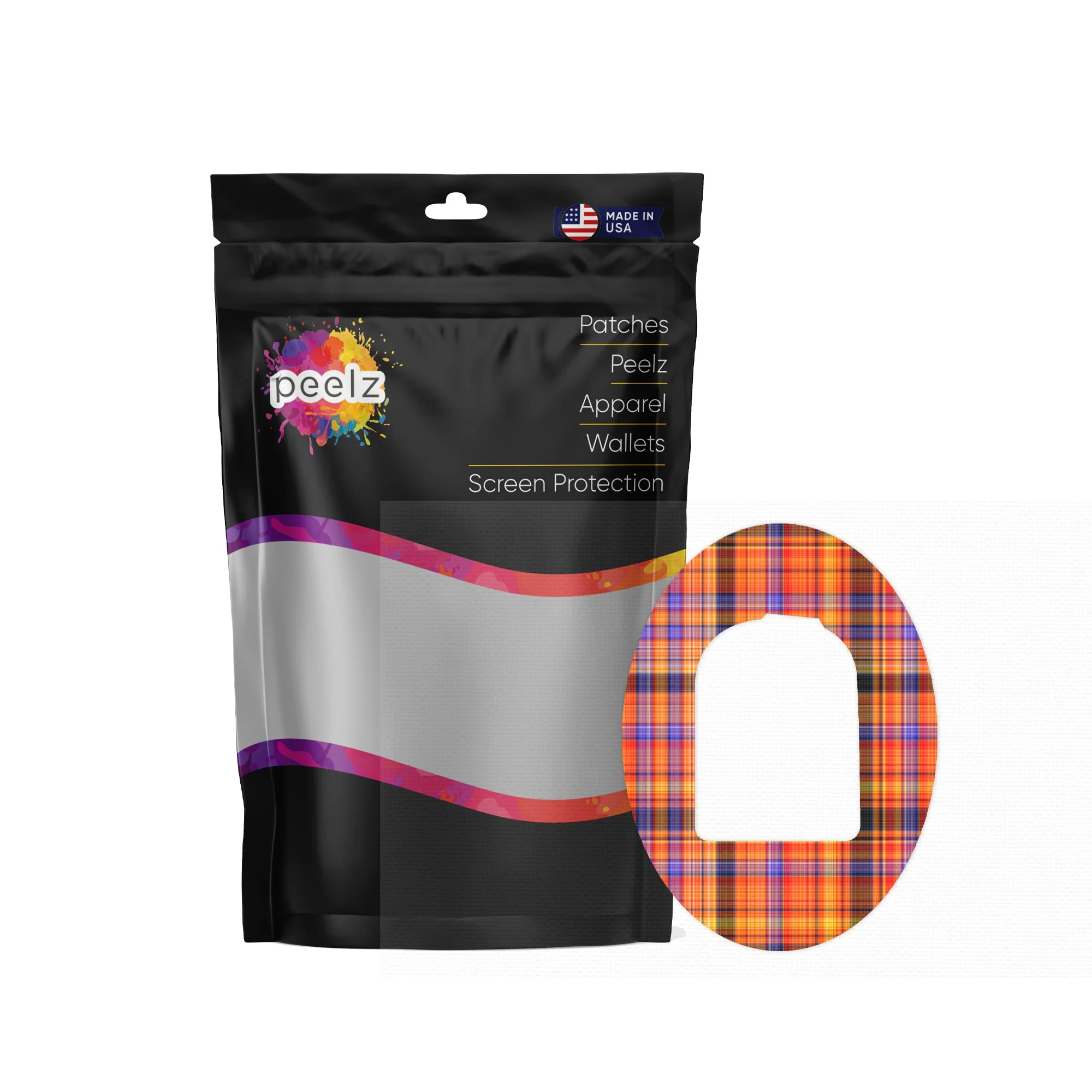 Pumpkin Plaid Pod Patch Tape - Pump Peelz - Image 3