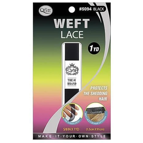 Qfitt Weft Lace 5/8" x 1YD Protects The Shedding Hair Hair-Pieces Hair Extension