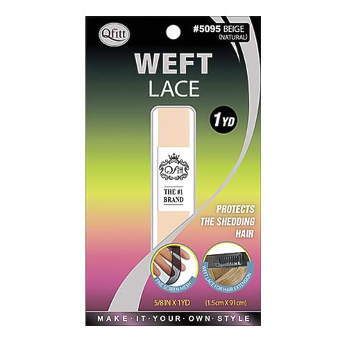 Qfitt Weft Lace 5/8" x 1YD Protects The Shedding Hair Hair-Pieces Hair Extension - Image 2