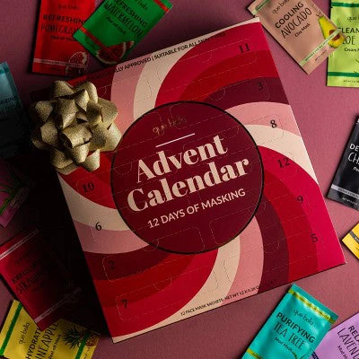 Que Bella Advent Calendar 12 days of Masking Gift Set 12ct/2.88 fl oz - Imperfect Box - Image 6