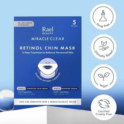 Rael Beauty Miracle Clear Retinol Chin Masks 5ct - New - Image 7