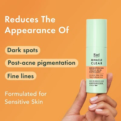 Rael Miracle Clear Brightening Triple Acid Face Exfoliant Gel-Serum 1.7oz - New - Image 4