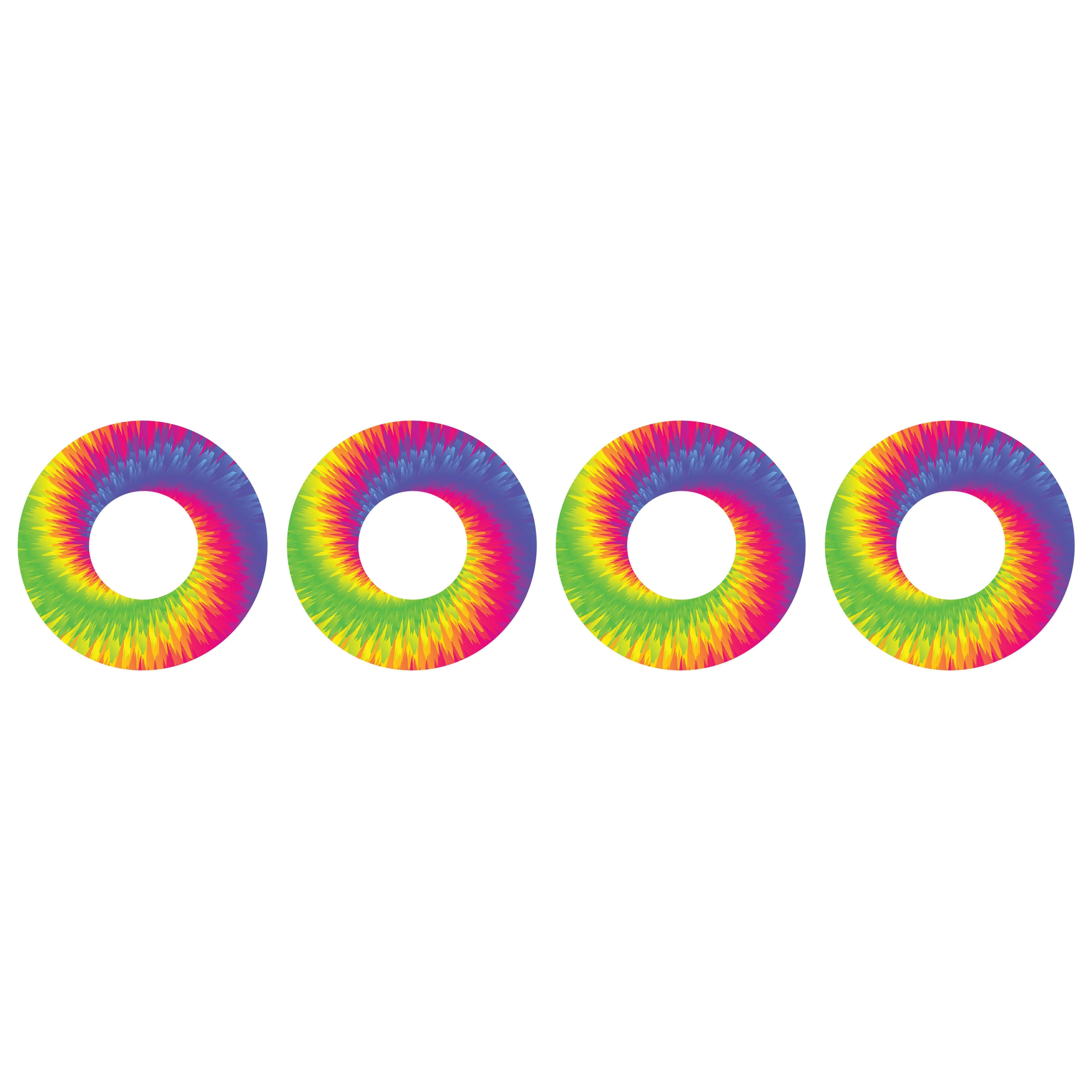 Rainbow Tie Dye Patch  Tape Designed for the FreeStyle Libre 2 - Image 2