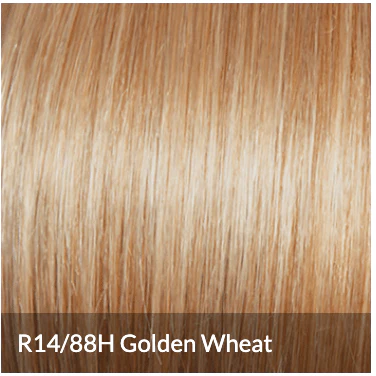 Raquel Welch Ahead of the Curve Sophisticated Mid-Length Layered Wig by Hairuwear, Average Cap Size, R14/88H Golden Wheat - Image 2