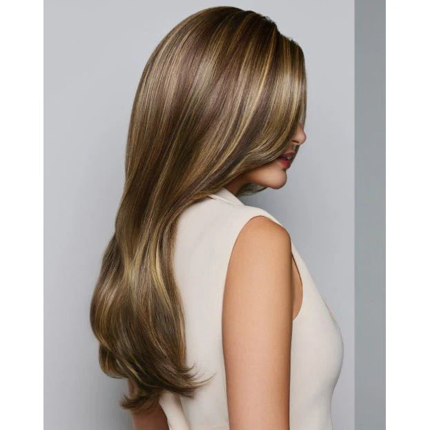 Raquel Welch Sheer Luxury Collection, Feature Length Long Layered Wig with Feather Lite Fiber Luxlite Cap Ll, Average, RL17/23SS Iced Latte Macchiato - Image 2