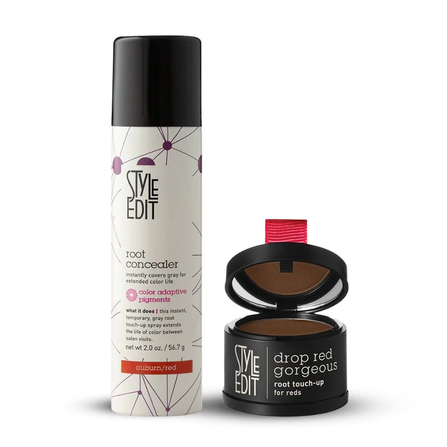 Drop Red Gorgeous Root Touch Up Powder and Spray Duo - Image 12