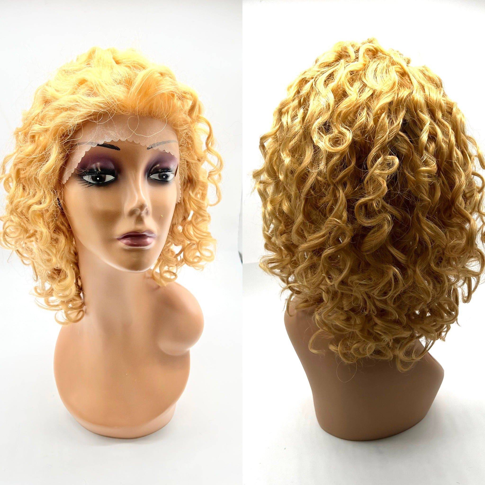 Remy Human Hair Lace Front Wig '500' (curly) 15" long - Image 5