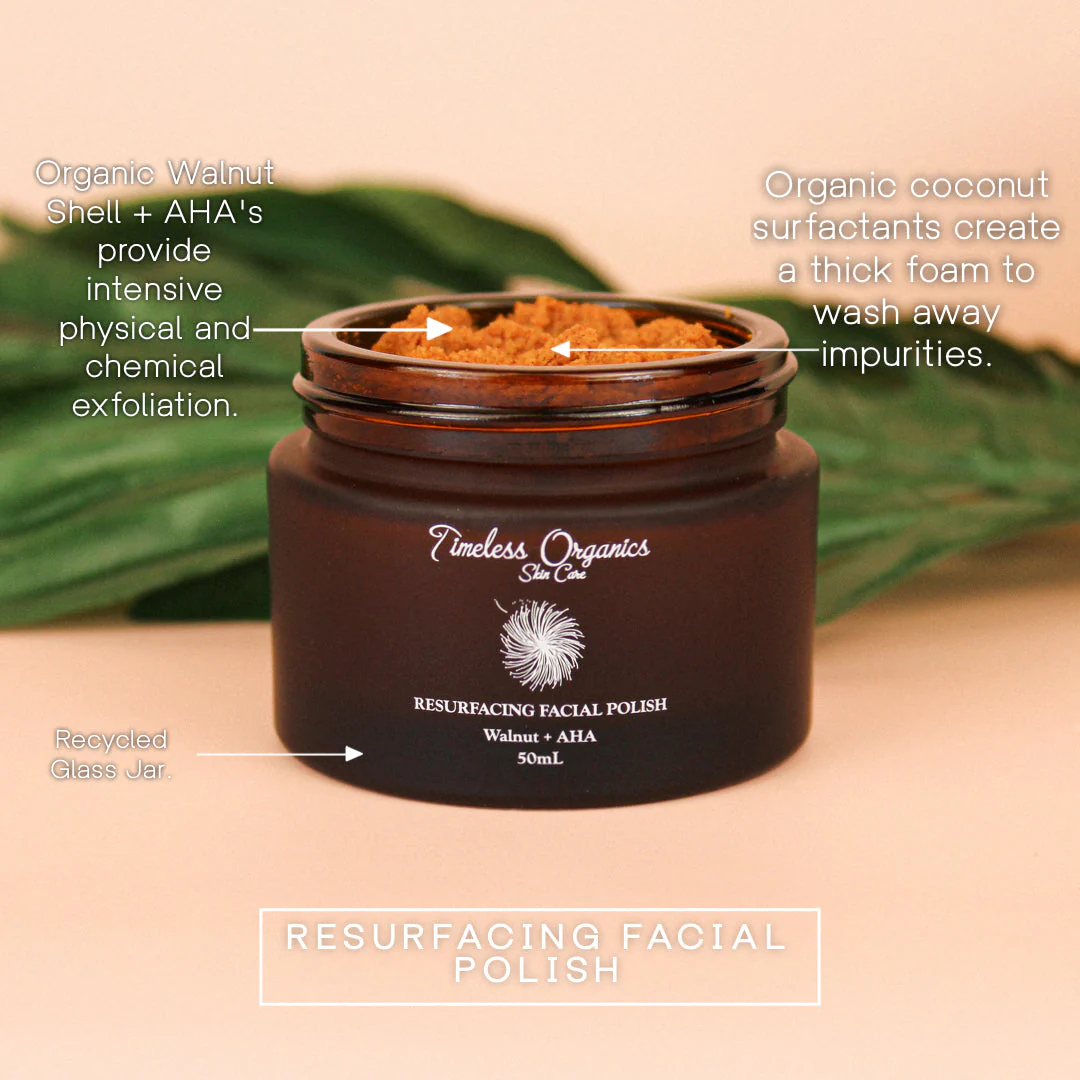Resurfacing Facial Polish - Walnut + AHA - Image 2