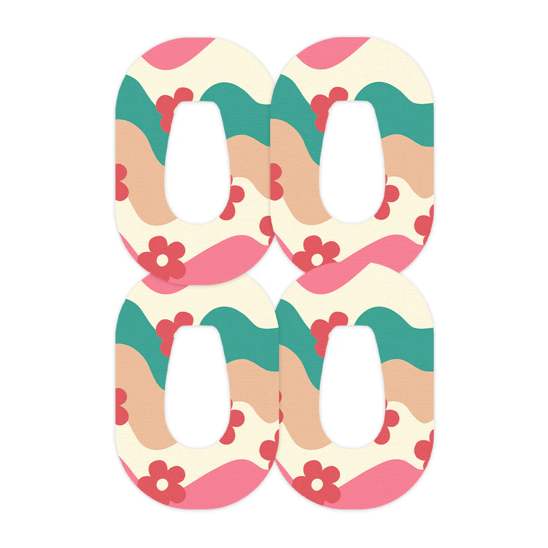 Retro Noel Dexcom G6 Patch Tape - Pump Peelz - Image 2