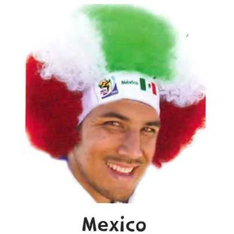 Retro Official Fifa Soccer Afro Wig Hat from 2010 Games - Image 11