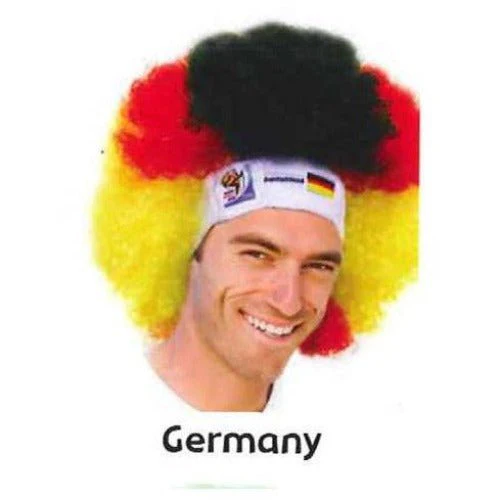 Retro Official Fifa Soccer Afro Wig Hat from 2010 Games - Image 5