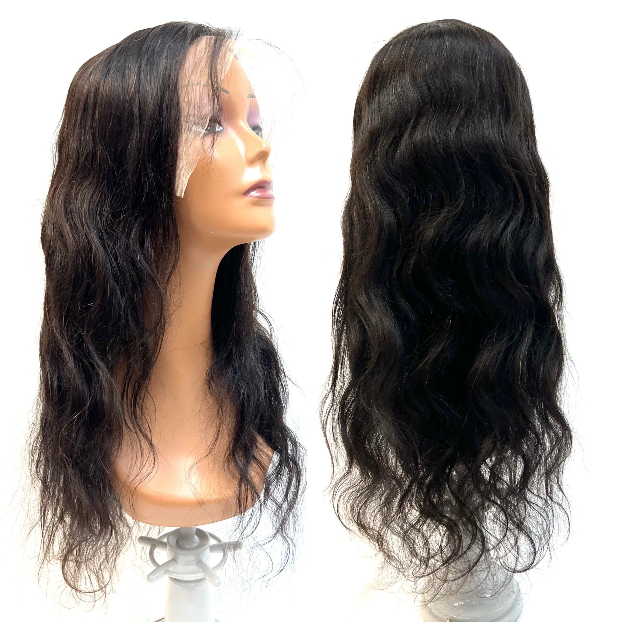 RIO Body Wave Human Hair Front Lace Wig - Natural Black - Image 2