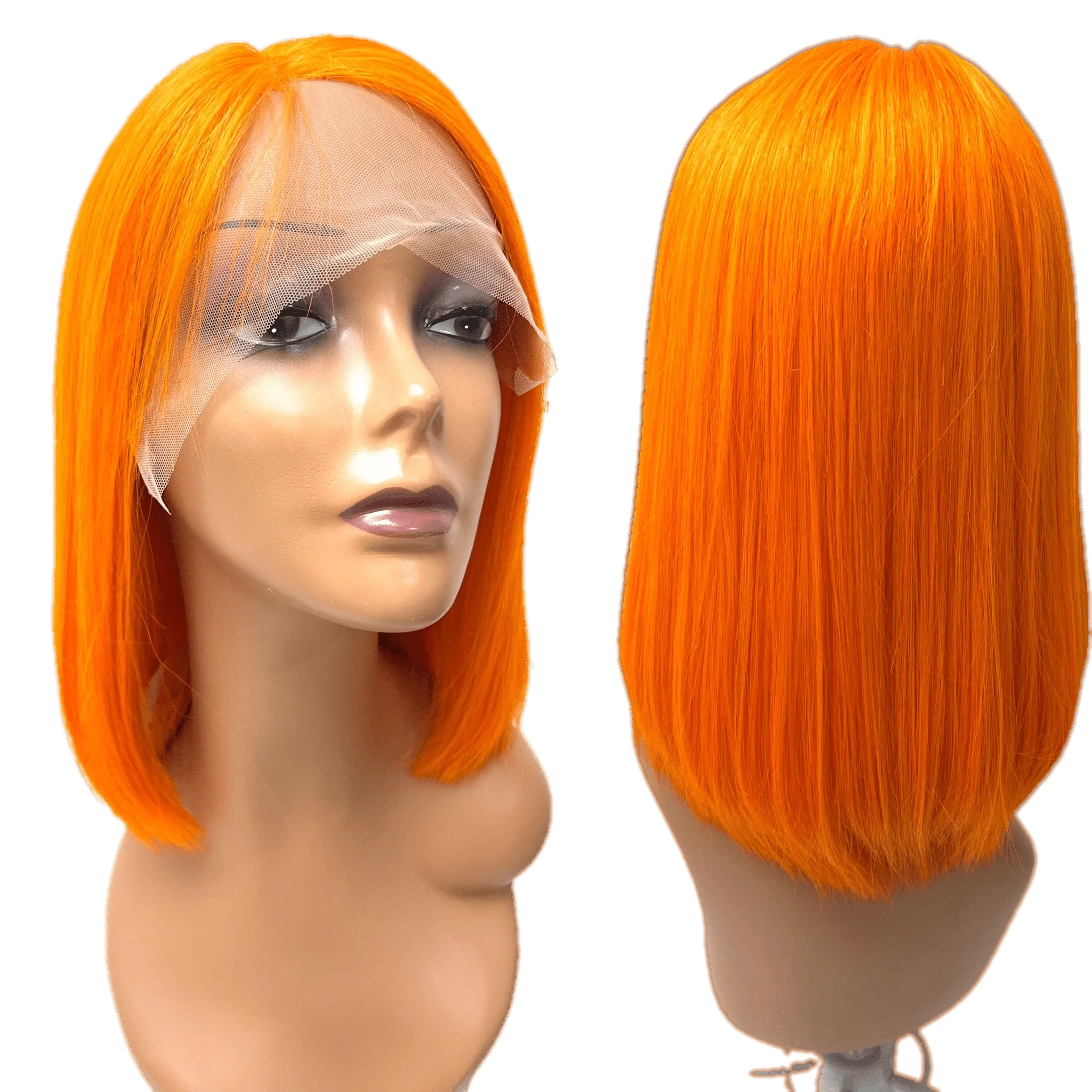 RIO Lace Front U Part Human Hair Bob Wig Straight - Image 6