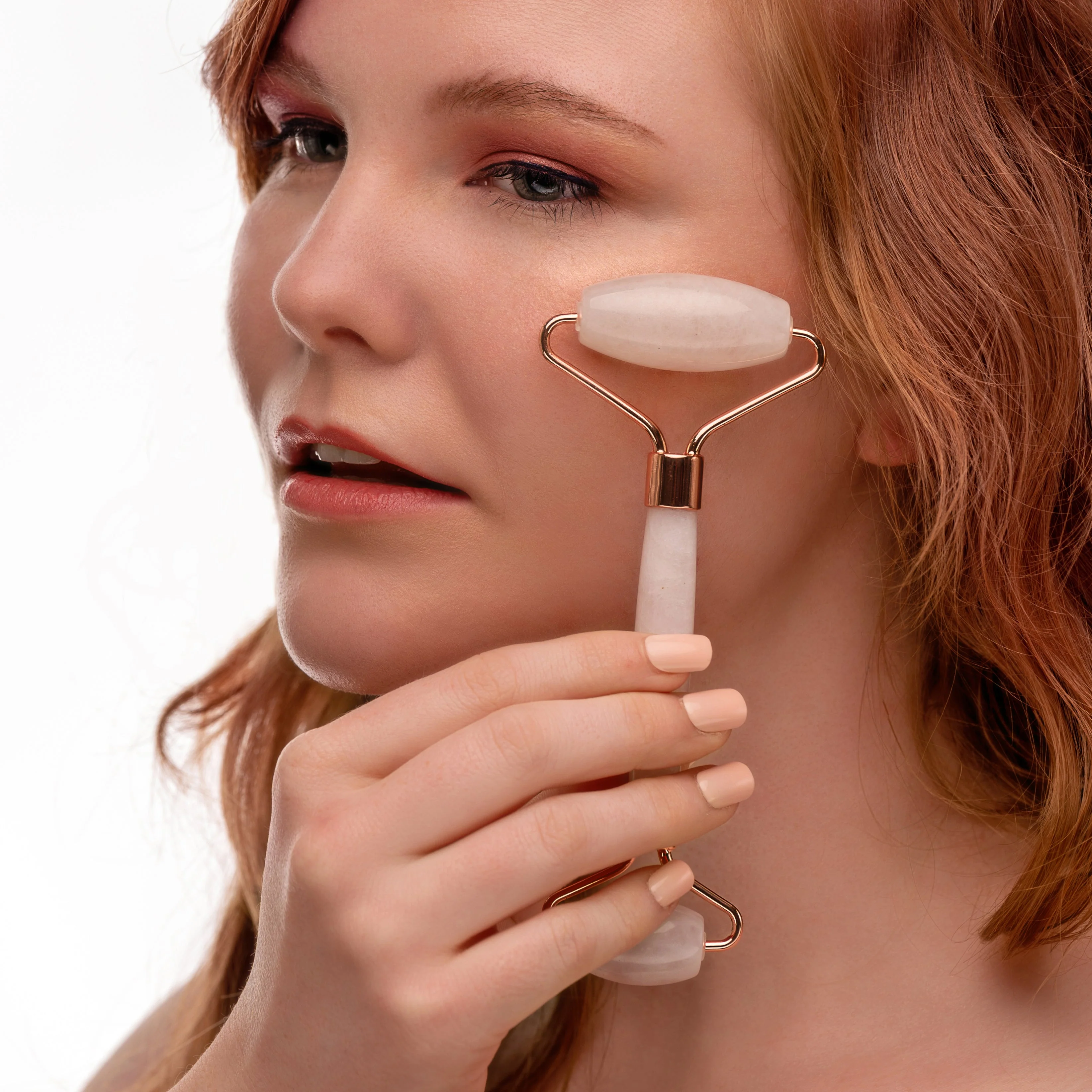 Rose Quartz Facial Roller – Dual-Ended Beauty Tool for Calming, Cooling & Skin Radiance - Image 2