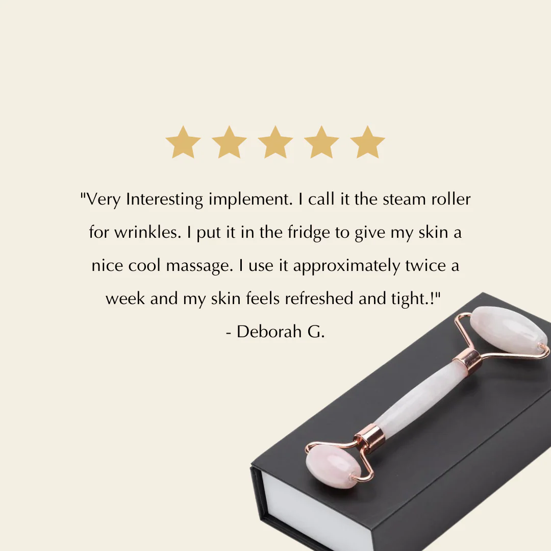 Rose Quartz Facial Roller – Dual-Ended Beauty Tool for Calming, Cooling & Skin Radiance - Image 4