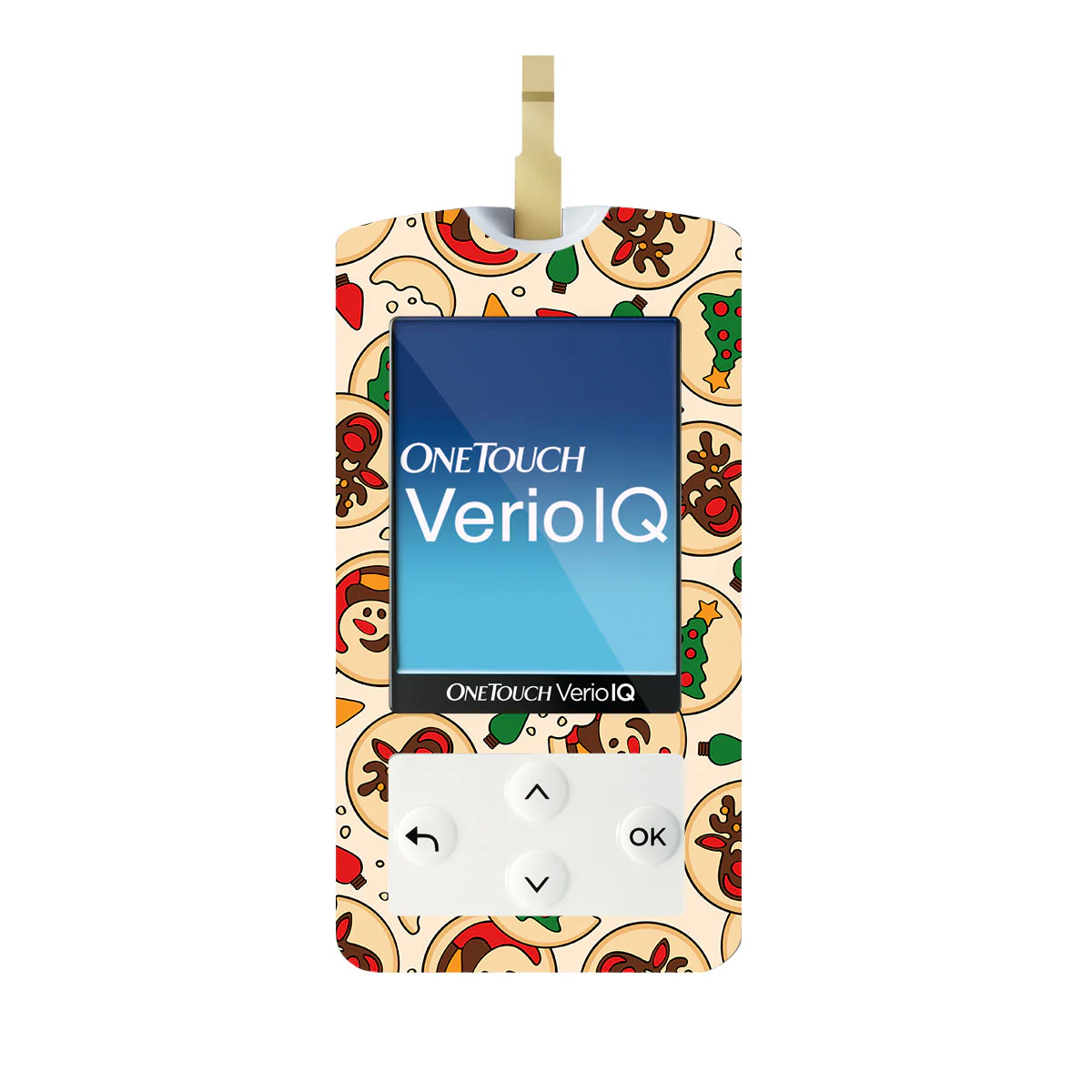 Santa's Cookies OneTouch Verio IQ Glucometer Sticker - Pump Peelz
