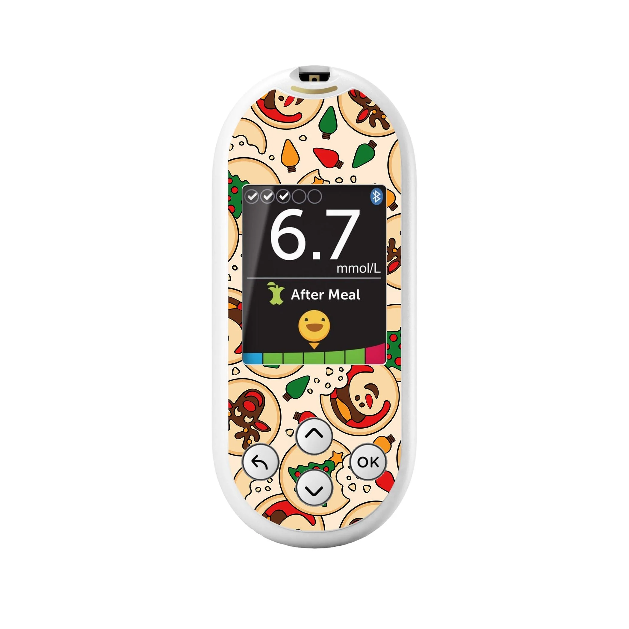 Santa's Cookies OneTouch Verio Reflect Glucometer - Pump Peelz