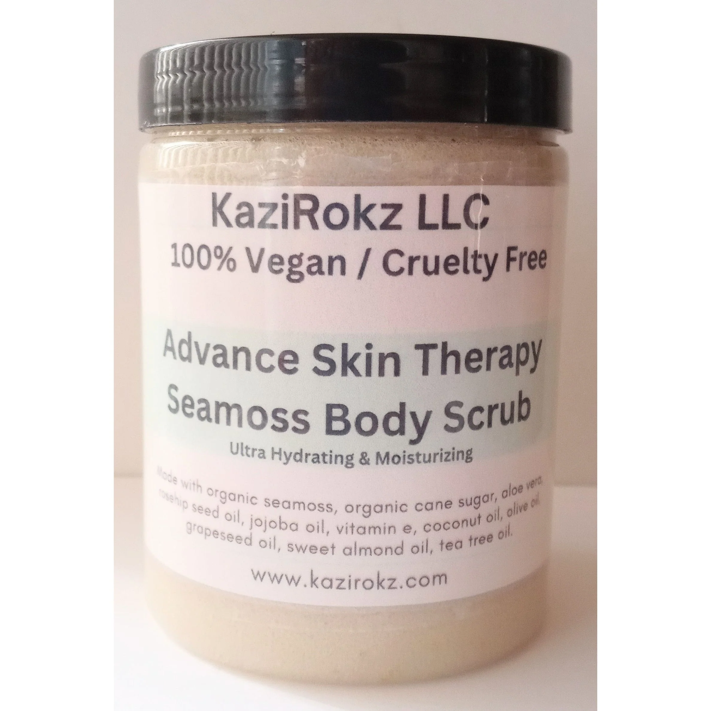 Sea moss Body Scrub 8oz, Advance Skin Therapy (100% Vegan / Cruelty Free)Ultra hydrating and moisturizing - Image 2