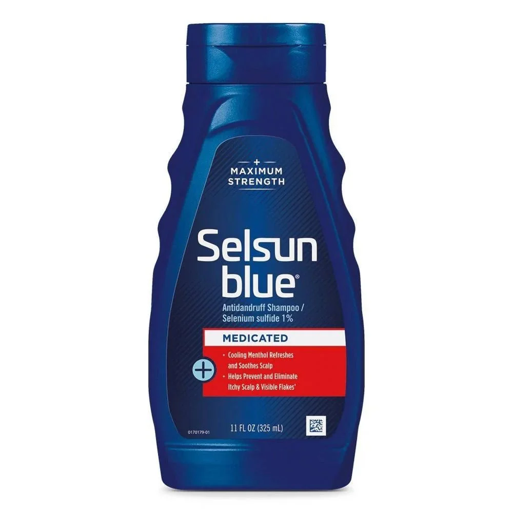 Selsun Blue Maximum Strength Medicated Anti-Dandruff Shampoo with Menthol For Itchy