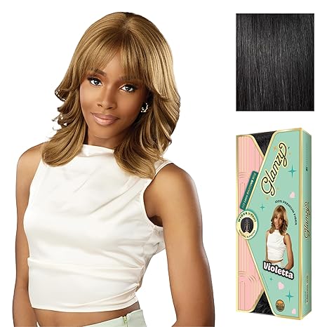 Sensationnel Glamzy Synthetic Hair Glueless HD Lace Parting Wig - VIOLETTA - Image 3