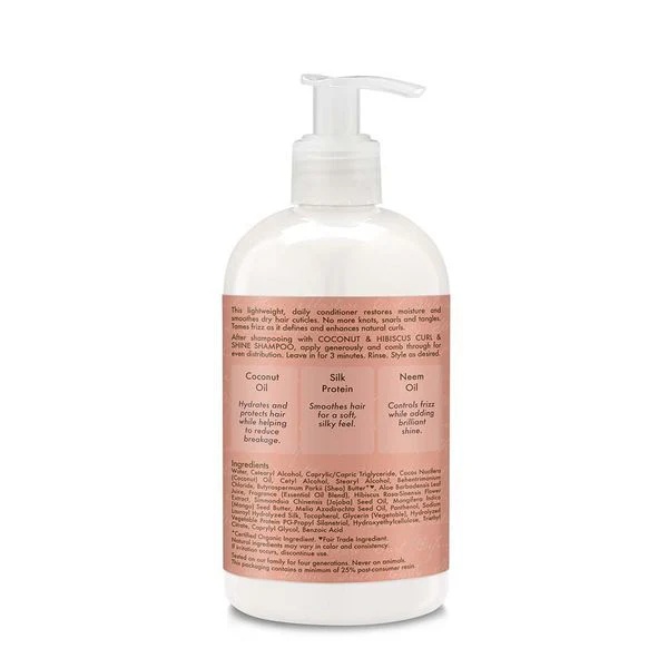 Shea Moisture Coconut & Hibiscus Curl & Shine Conditioner - Image 2