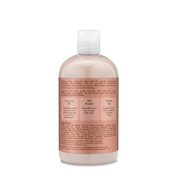 Shea Moisture Coconut & Hibiscus Curl & Shine Shampoo - Image 3
