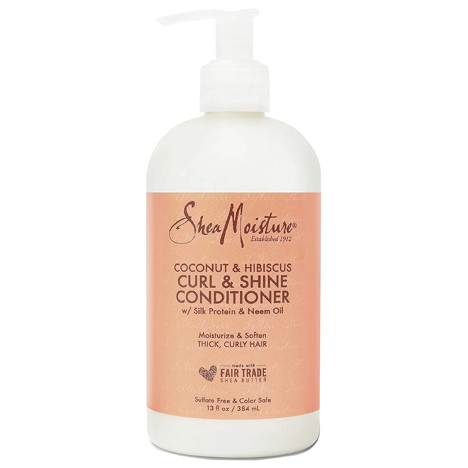 SheaMoisture Curl and Shine Coconut Shampoo for Curly Hair Coconut and Hibiscus - Image 2