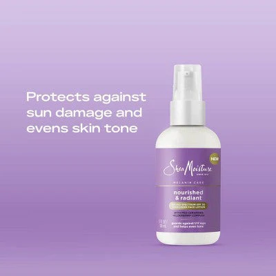 SheaMoisture Melanin Care Broad Spectrum SPF 30 Sunscreen Face Lotion 3 fl oz - Imperfect Container - Image 3