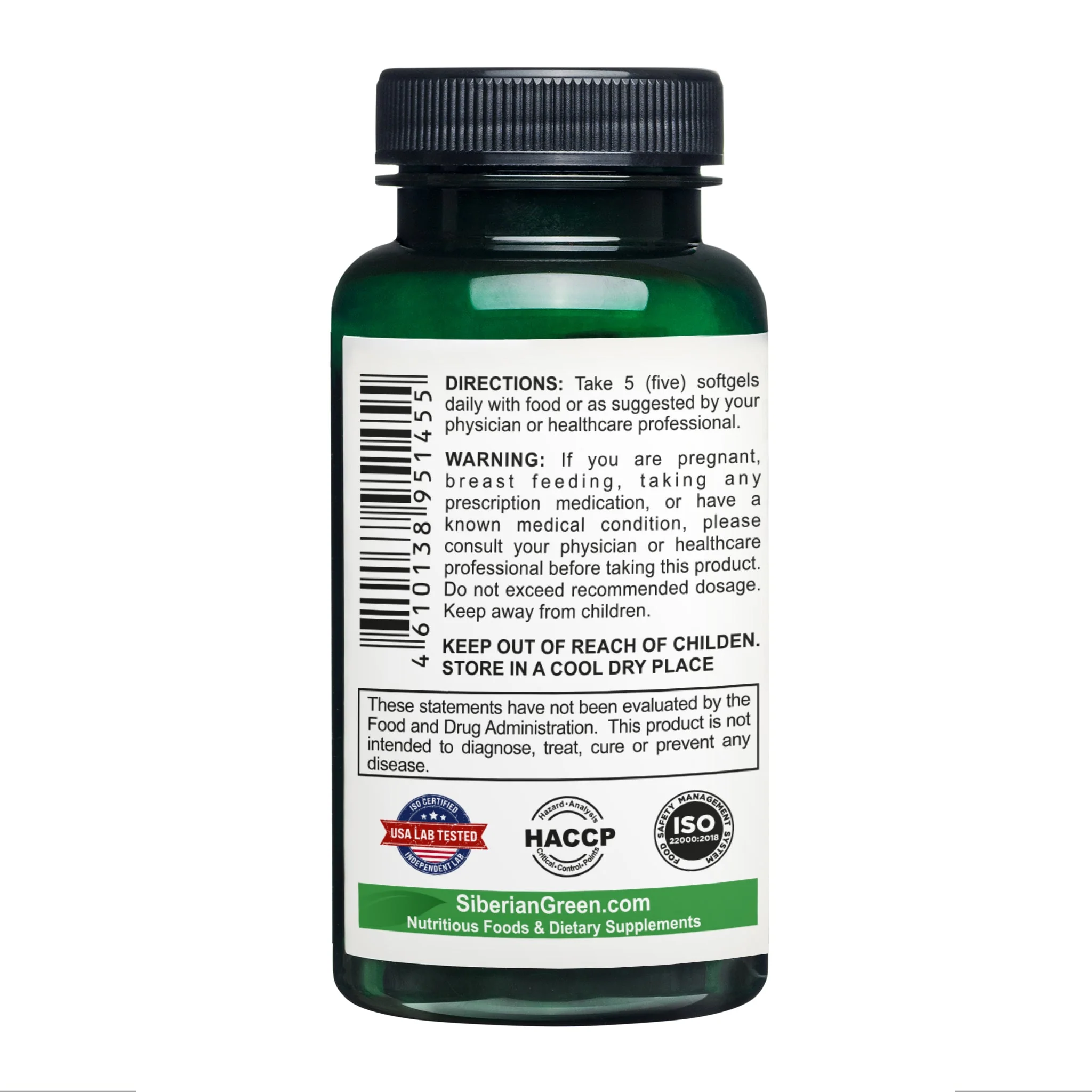 Siberian Green Milk Thistle Oil Capsules – 200 Count - Image 4