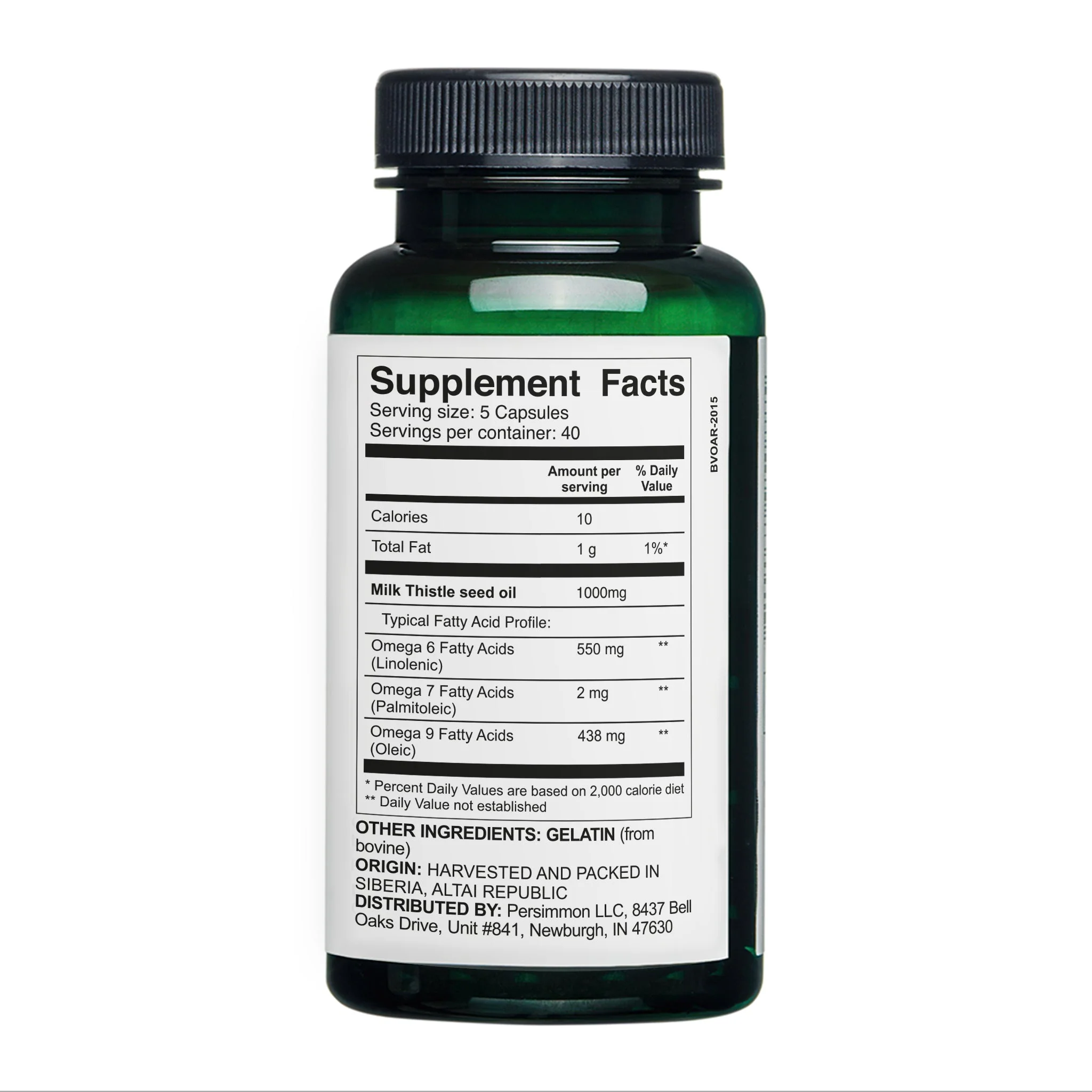 Siberian Green Milk Thistle Oil Capsules – 200 Count - Image 5