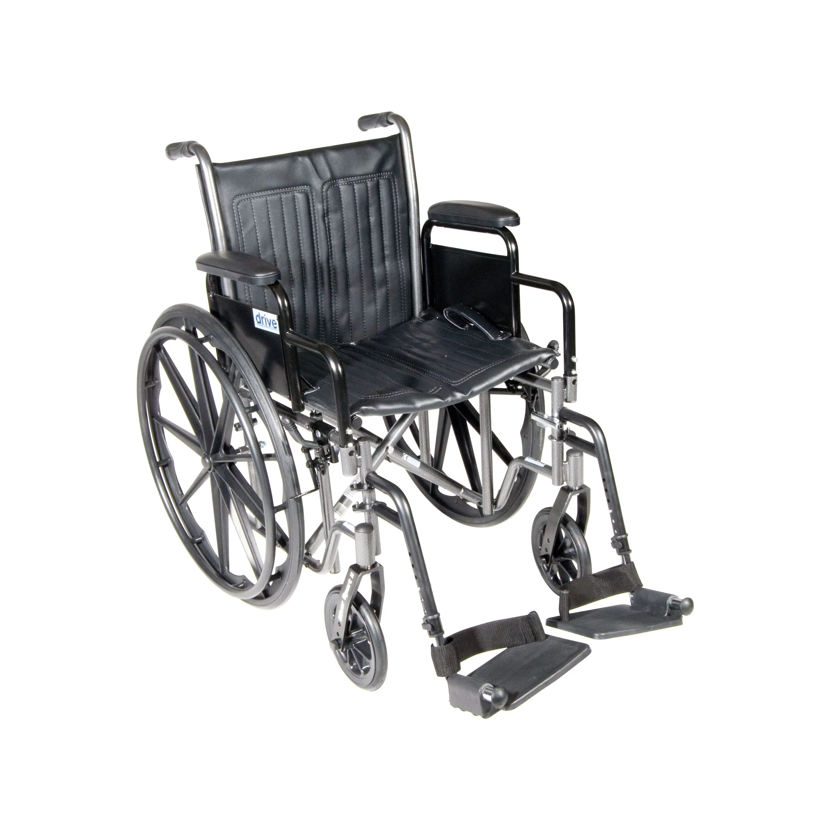 Silver Sport 2 Wheelchair, Detachable Desk Arms, Swing away Footrests, 16" Seat
