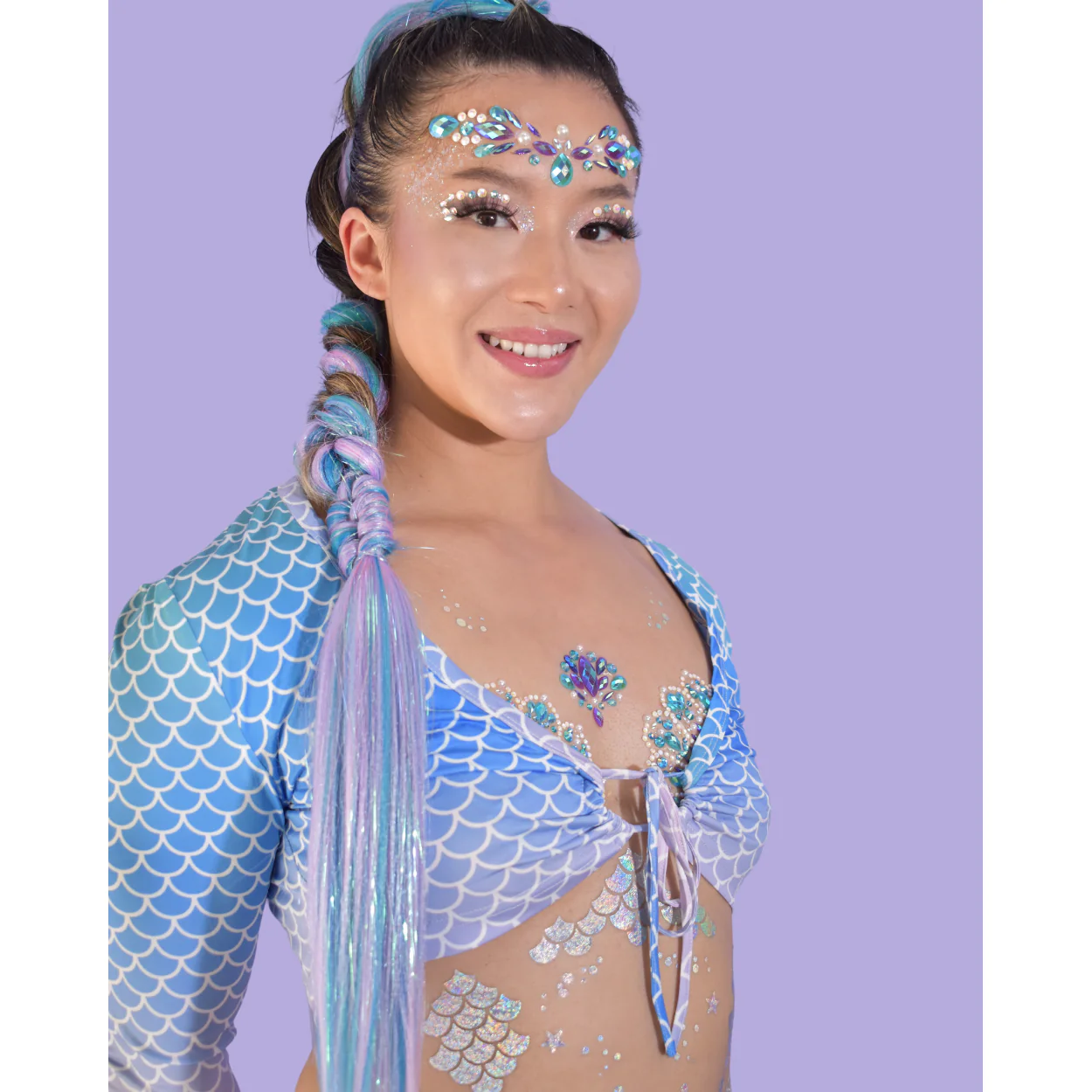 Siren Song - Holographic Mermaid Temporary Tattoo - Image 2