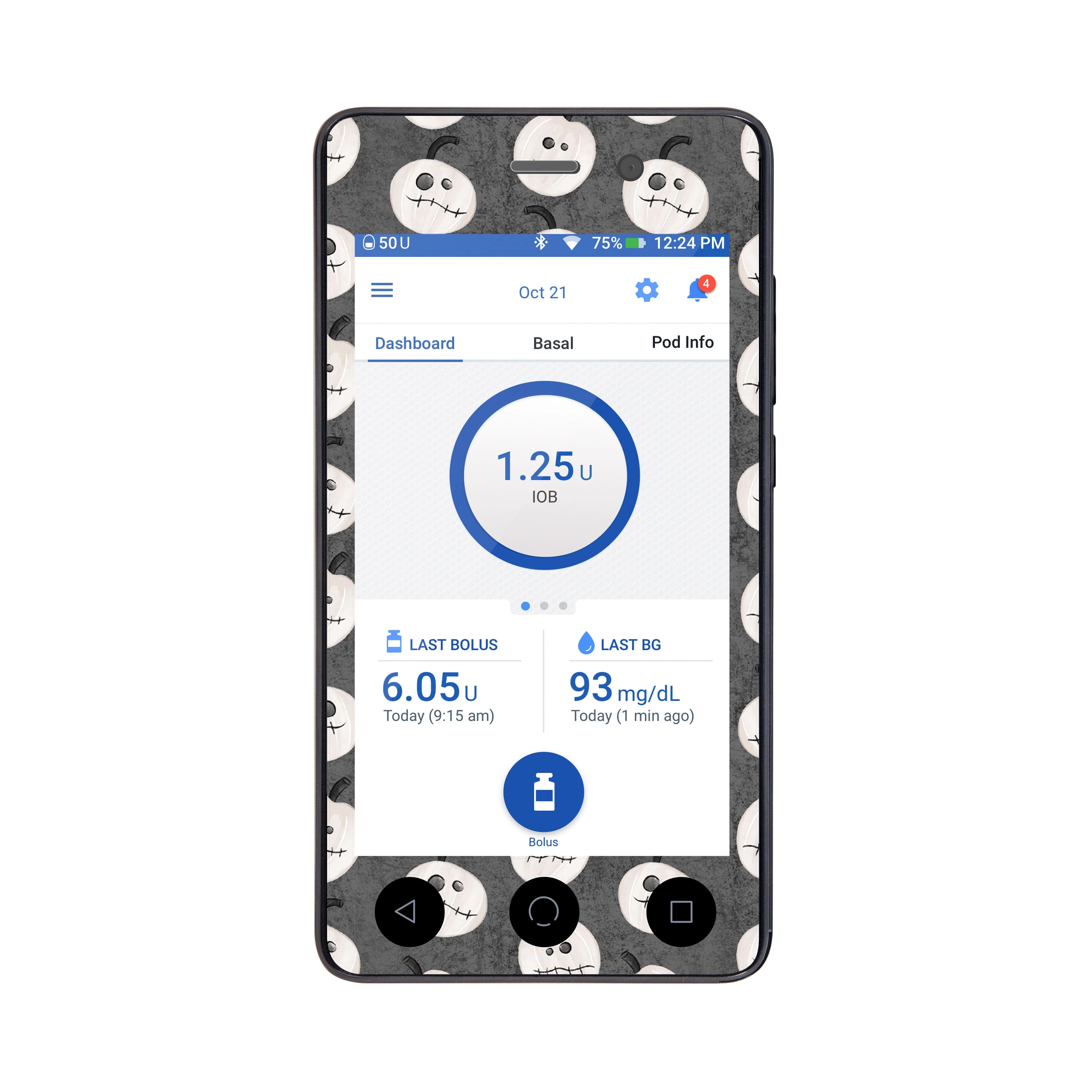 Skellingkins Sticker for Omnipod DASH® PDM – Pump Peelz