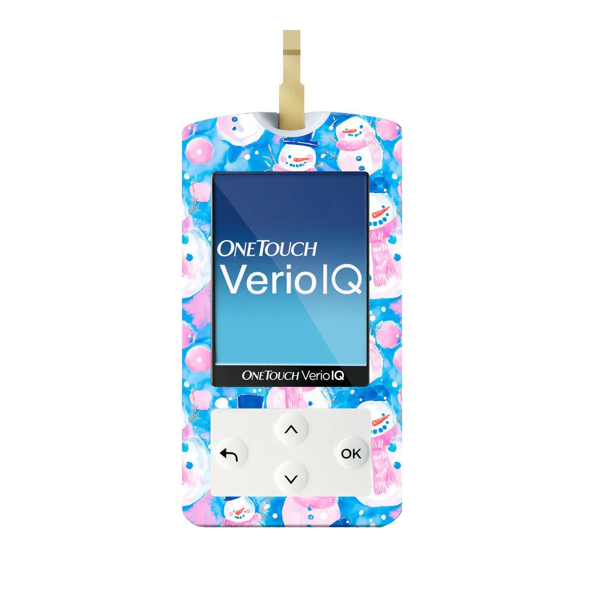 Snowman Sticker for OneTouch Verio IQ Glucometer